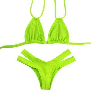Aura (Lime Green) Montce Bikini Set